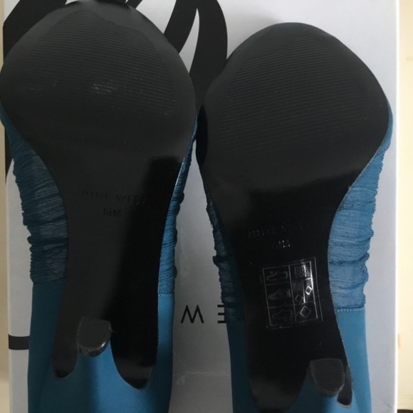 New with box Nine West Heels in Dark Teal Sz. 5.5 - Picture 3 of 4